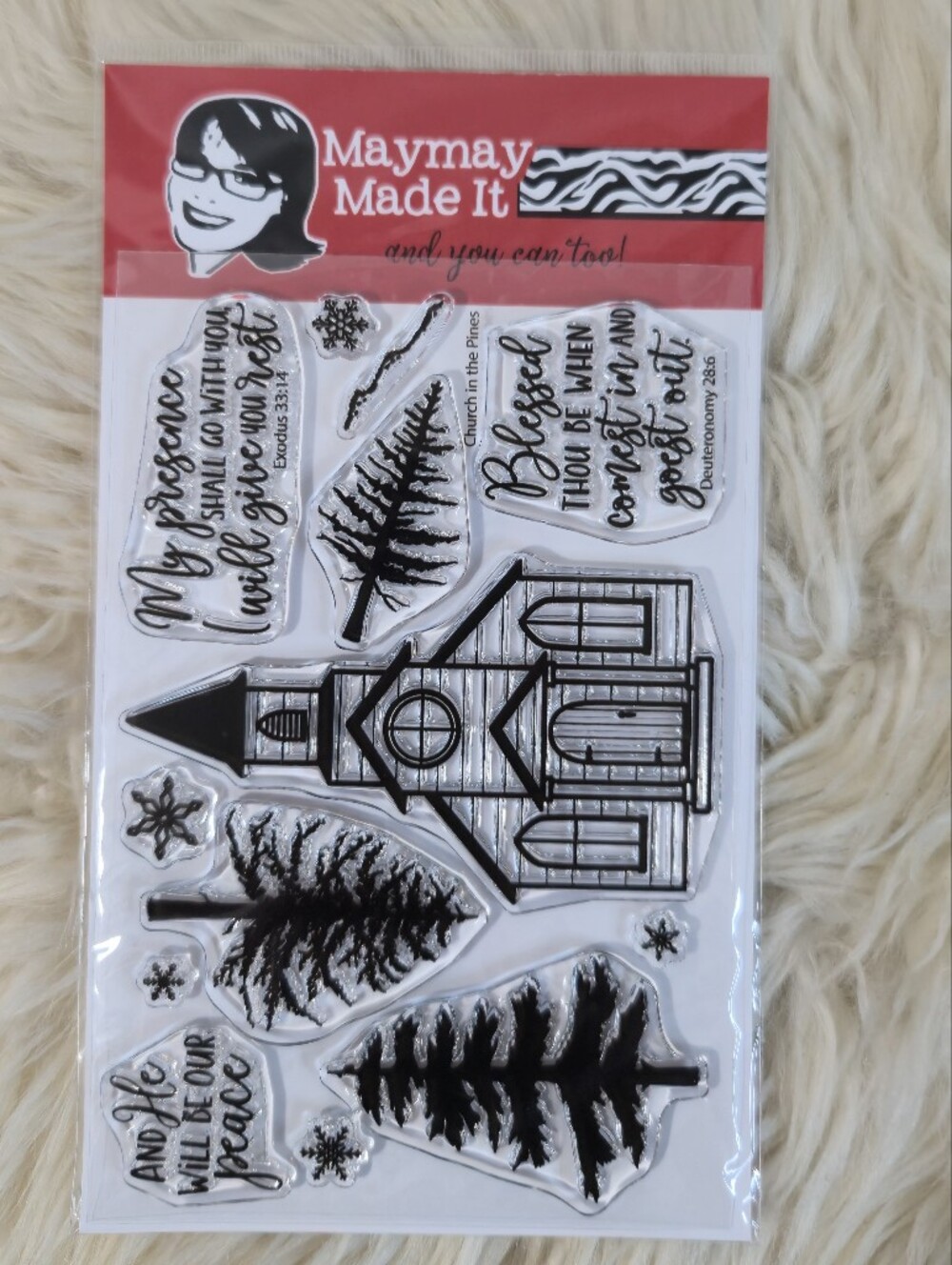 Maymay's Church In The Pines 4x6 Stamp Set A249